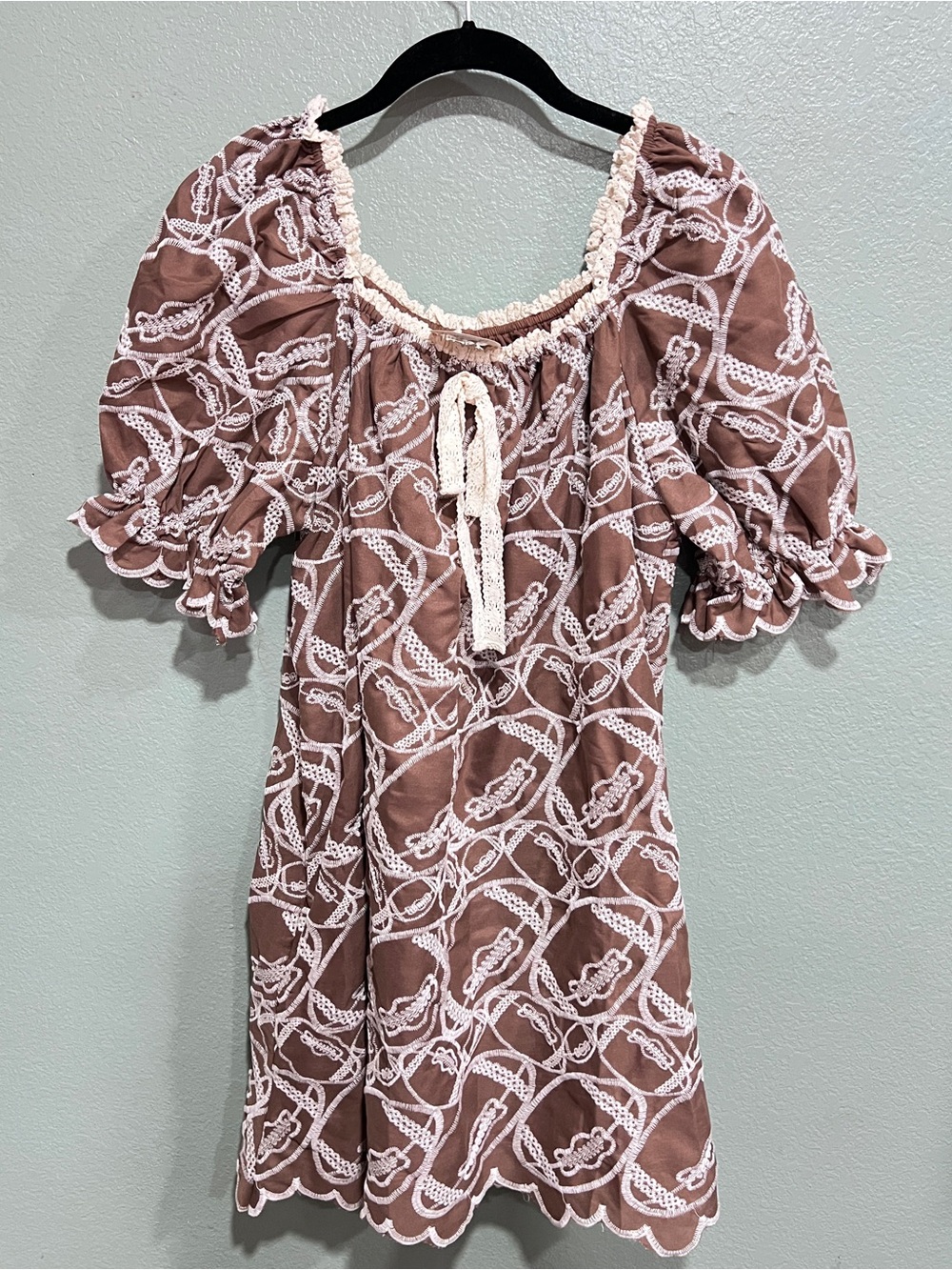 New Football Embroidered Mini Dress
